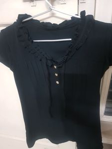 Women Beautiful New Black Top