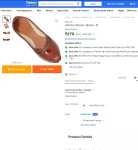 Kids Ethnic Brown Jutti Flats