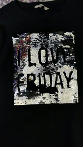 Black Sequence Sweatshirt