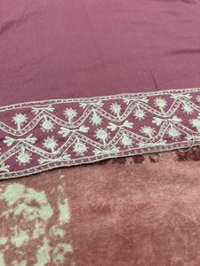 Pure Lakhnavi Embroidered A Line Kurti