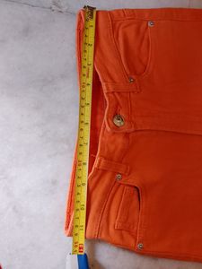H&amp;M Orange Wide Leg Jeans Women&#39;s