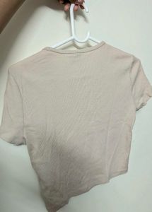 H&amp;M Light Pink Ribbed Top