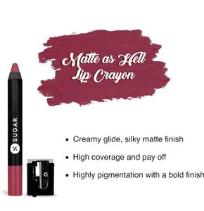 SUGAR Matte As Hell Crayon Lipsticks