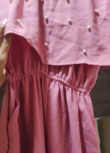 Plunging Pearl Embellished Sleeveless Jumpsuit