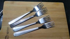 Set of Four Stainless Steel Forks
