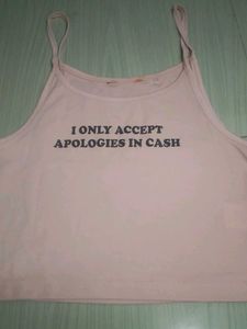 Cash Apologies Crop Top