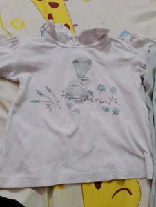 combo top pajami and two skirts