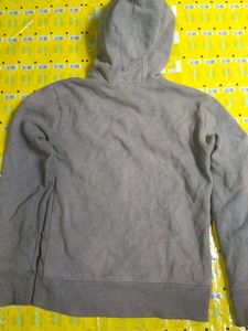 Gray Zip-Up Hoodie for boys and men.