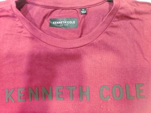 KENNETH COLE Brand Print  Slim Fit Crew Neck Tshir