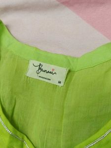 light green anarkali suit set