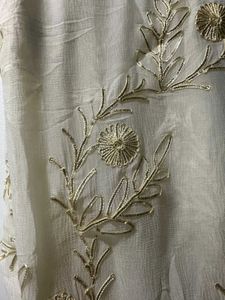 White Dress Material