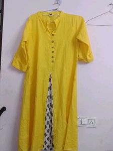 Yellow Kurta,used,little holes