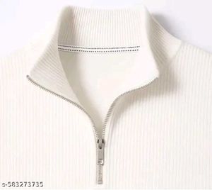 Cream Half-Zip Pullover