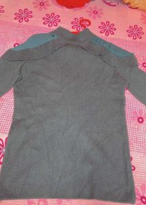 Dark Green💚Woolen Top Full Sleeve In Korean Style
