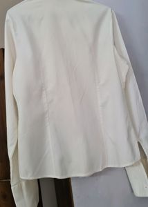 Park Avenue Women&#39;s Off White Formal Shirt