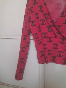 Christmas Perfect Red Designer Top