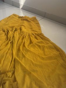 short anarkali and flared pants