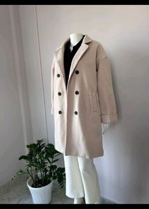 Elegant Beige Overcoat