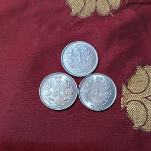 1 Rupee Small Coins 150 Piece Lot