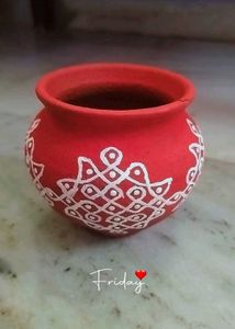Rangoli On Pot