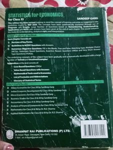 Statistics for Economics - Class XI