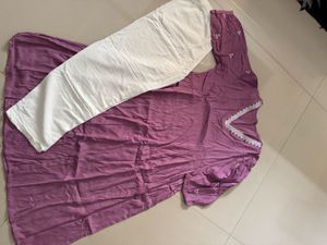 Purple Cotton Dress