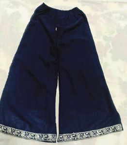 Navy Blue Embroidered Nayra Cut Dress