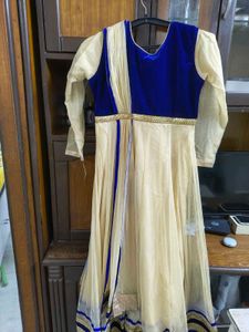 Blue Cream Dress