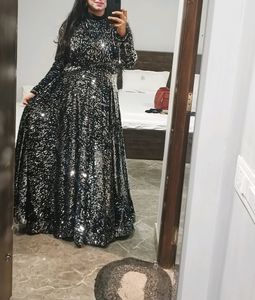 5 Mtr Flair Heavy Gown With Floor Touch Length