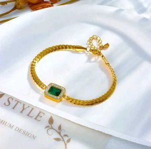 Emerald Gold Bracelet