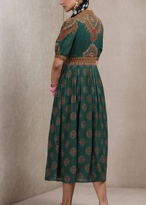 Ritu Kumar Green Midi Dress