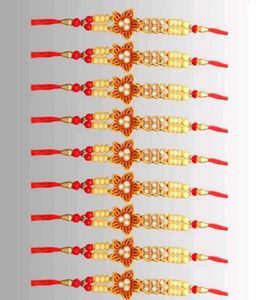 Set of 12 Beautiful Rakhi Bracelets