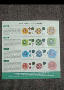 World's First Plastic Coins Set