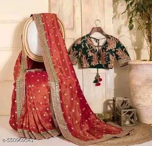 New Organza Saree 🧡