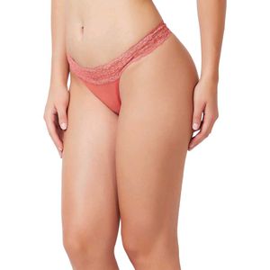 Coral Lace Thong