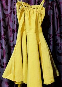 Mustard Cutout Mini Dress