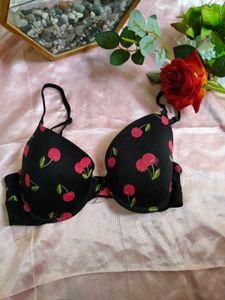 Cute Cherry Print Bra