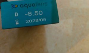 Aqualens -6.50 Power Contact Lens