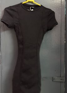 H&amp;M Black Bodycon Mini Dress