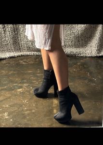 Black Heeled Ankle Boots