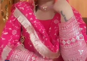 Rani Pink Anarkali Suit