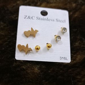 Pretty Earrings Set Of 3