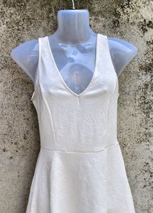 CUTE WHITE MINI FROCK