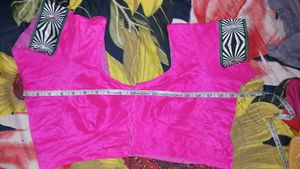 Pink Readymade Saree Blouse