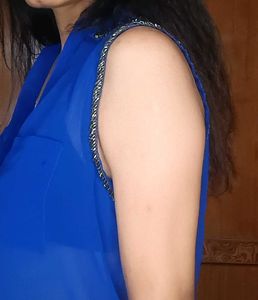 Blue Sleeveless Top