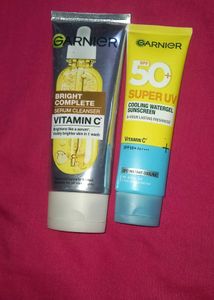 Facewash And Sunscreen