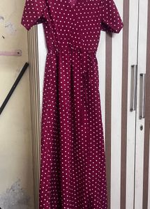 Polka Dot Maxi Dress