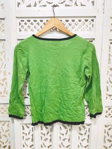 Green Patterned Top C