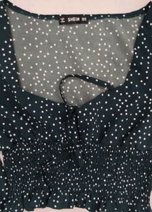 Polka Dot Crop Top