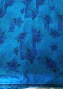 Blue Floral Saree 💙✨make offer ❤